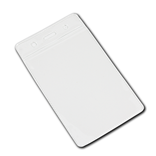 Portrait Vinyl Card Holder - Clear Top