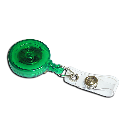 Green Ski YoYo Badge Reel