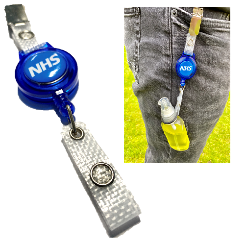NHS YoYo Crocodile Clip Badge Reel with O-Ring