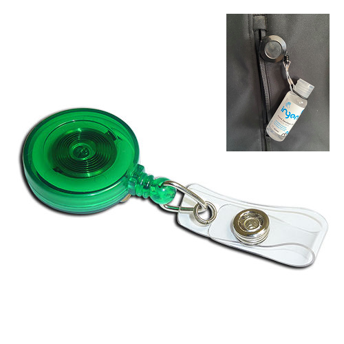 Green Ski Badge Reel