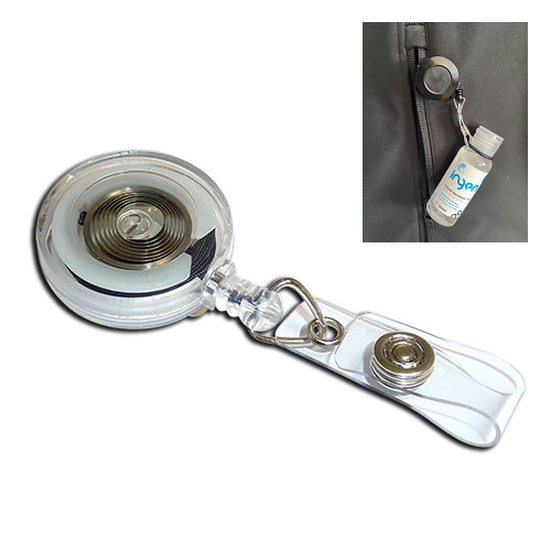 White Ski Badge Reel